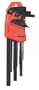 Fuller Tool 130-7510 9-Piece SAE Long Arm Ball Tip Hex Key Set (red)