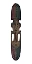 Handmade Pipe-Smoking Tribal Mask Wall Hanging (Thailand)