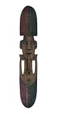 Handmade Pipe-Smoking Tribal Mask Wall Hanging (Thailand)