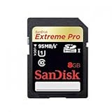 Sandisk Extreme SD Pro UHS-I 95mb/s 8GB class 10 SDHC Memory Card
