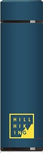 Double Walled Vacuum Sealed Insulated 16oz Hill Hiking Water Bottle/Thermos (Blue)