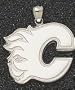 Calgary Flames Giant 1 1/2" W x 1 1/4" H "C Logo" Pendant - 14KT Gold Jewelry
