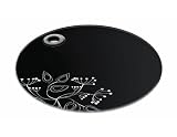 Click for more about K/Craft Worktop Protector Round 24cm - Bloom Black, Tagged - Kitchen Craft.