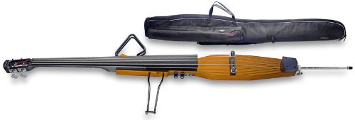 Produkt-Bild: Hochwertiger E- Kontrabass 3/4 mit Tasche Transp. Honey