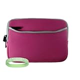 Sony Reader Digital Book with touch screen Glove Sleeve bag Cover carrying Case with Accessories Pocket --- PINK + Vangoddy tm, Live*Laugh*Love wrist band