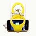 Cosmos ® Yellow cellphone/mobile Wall Holder Hangs charger Cord Wrap for ipod iphone 3G 4G MP3/MP4 Apple Nokia Sony Samsung LG Blackberry + Cosmos cable tie