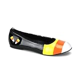 Sexy Candy Corn Costume Halloween Accessory Ballet Flat Black