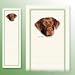 labrador37  - Magnetic Notepads Chocolate Labrador Retriever