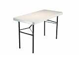 Lifetime, 4' Utility Table, 48 x 24 Molded Top, Almond