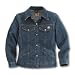 Carhartt Women's Denim Blue Jean Jacket Size Extra Large Unlined