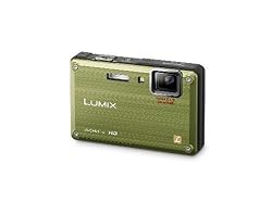 Panasonic Lumix DMC-TS1 12MP Digital Camera with 4.6x Wide Angle MEGA Optical Image Stabilized Zoom and 2.7 inch LCD (Green)