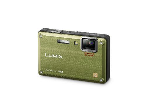 Panasonic Lumix DMC-TS1 12MP Digital Camera with 4.6x Wide Angle MEGA Optical Image Stabilized Zoom and 2.7 inch LCD (Green)