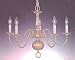 Hookah Polished Brass Five Candle Chandelier