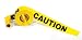 CH Hanson 15204 1,000-Foot Caution Tape with Dispenser, Yellow