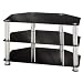 Hama LCD-/Plasma-TV-Rack, 1000 mm, drei Ablagen, Alu/Schwarz