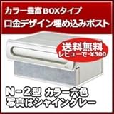 リクシル(LIXIL) 埋め込み郵便ポスト エクスポスト 口金タイプ N-2型 1BOXタイプ 05タイプ ラスティブラウン