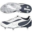 Puma v5 08 Soft Ground Football Boots - New Navy/Silver - Kids