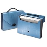 Essentials 26-Pocket Carry Case, Letter, 14-1/8 x 21 x 11-3/4, Blue
