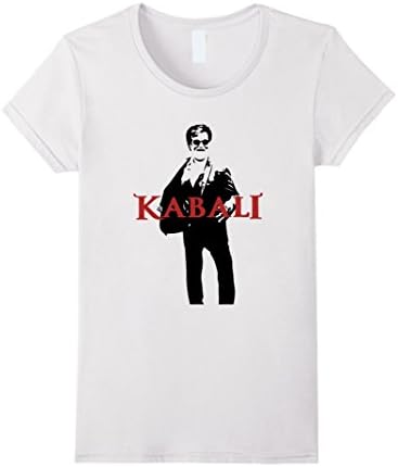 Women's Kabali Movie Rajinikanth T-shirt - Fan made Medium White