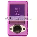 yooZoo Crystal Plastic Hard Case for Microsoft Zune 30GB with Lanyard - Orchid Purple