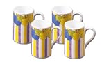 Melamine Mugs - Patio Plus Design, 4pc Set