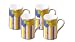Melamine Mugs - Patio Plus Design, 4pc Set