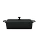 Chasseur Cast Iron 32cm Pate Terrine With Lid Matt Black