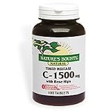 Nature's Bounty Vitamin C-Time 1500 with Rose Hips, 1500 mg, Time Release, 100 Tablets (Pack of 2)