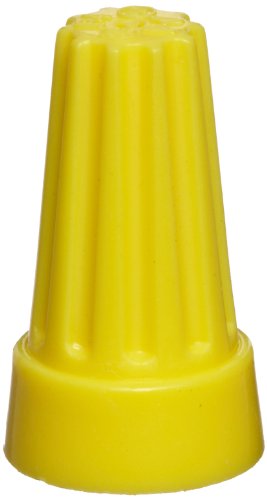 Morris Products 23574 Screw On Wire Connector, P4 Type, Yellow, 22 - 10 Awg, max: 1 #10 w/2#14 w/1 #16 min: 3 #20  Wire Combinations, 600V Max Voltage