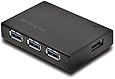 Kensington UH4000C 4 Port Powered USB Hub 3.0 with 15W/3Amp Power Adapter (K33979AM)