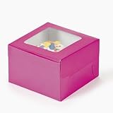 Dozen Hot Pink Cupcake Boxes