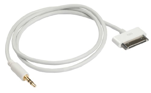 Ziotek ZT1900659HC1 2-Feet Ipod 30Pin To 3.5Mm Audio Cable, White