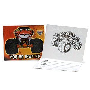 Monster Birthday Party on Monster Jam Invitations 8 Birthday Express Party Supplies