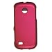 Samsung Eternity II A597 Crystal Rubberized Case - Hot Pink