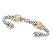 925 Silver & Diamond Bracelet with 14k Gold Accents (0.59ctw)