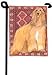 Afghan Hound on Afghan Garden size Flag MB8038