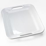 Over & Back White Rectangular Platter