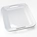 Over & Back White Rectangular Platter
