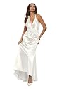 Astrapahl, Extravagangtes Abendkleid/ Hochzeitskleid, lang, Farbe weiss