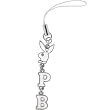 Playboy White Rabbit Head CELL PHONE CHARM