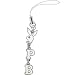 Playboy White Rabbit Head CELL PHONE CHARM