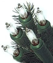 Mini String Light Sets 100-ct Clear with Green Wire - 10 Sets - 1000 Lights