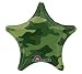 Camouflage Star Shaped Mylar Balloon 19
