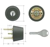 GOAL(ゴール) V18シリンダー TXタイプ　鍵 交換 取替え テール刻印31 GCY-254 TX/TDDブラック色31～34mm(テール刻印31)