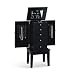 Contemporary Cappuccino Finish Jewelry Box Armoire Lingerie Chest By Coaster