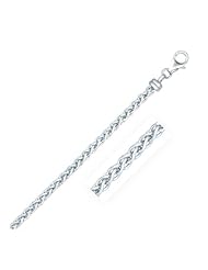 925 Sterling Silver Bold Wheat Style Chain