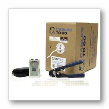 Cables To Go 22722 1000-Feet CAT 5E Network Cable Crimp Kit with Tester