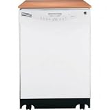 GE: GLC4100N Full Console Portable Dishwasher with 4 Wash Cycles