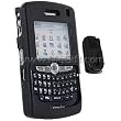 Black Aluminum Metal Hard Case with Detachable Belt Clip for BlackBerry 8800 Cell Phone
