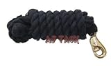 10 ft Cotton Lead Rope Bolt Snap Navy Blue